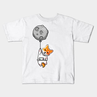 SHIB To The Moon - Shiba Inu Crypto Kids T-Shirt